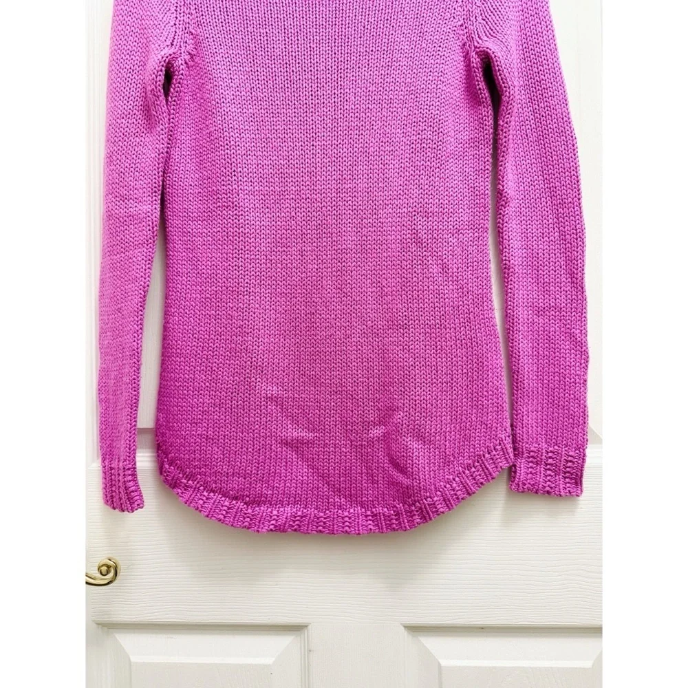 Lauren Ralph Lauren Scoop Neck Sweater in Fuchsia